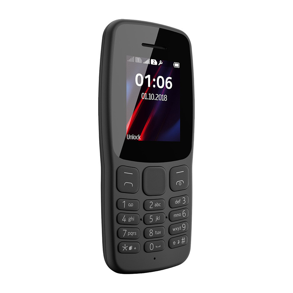 Nokia 106 Dual SIM Feature Phone with Charger & Battery