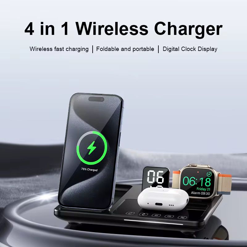 4-in-1 Wireless Fast Charger – All-in-One MagSafe Fast Charging Station - Image 4
